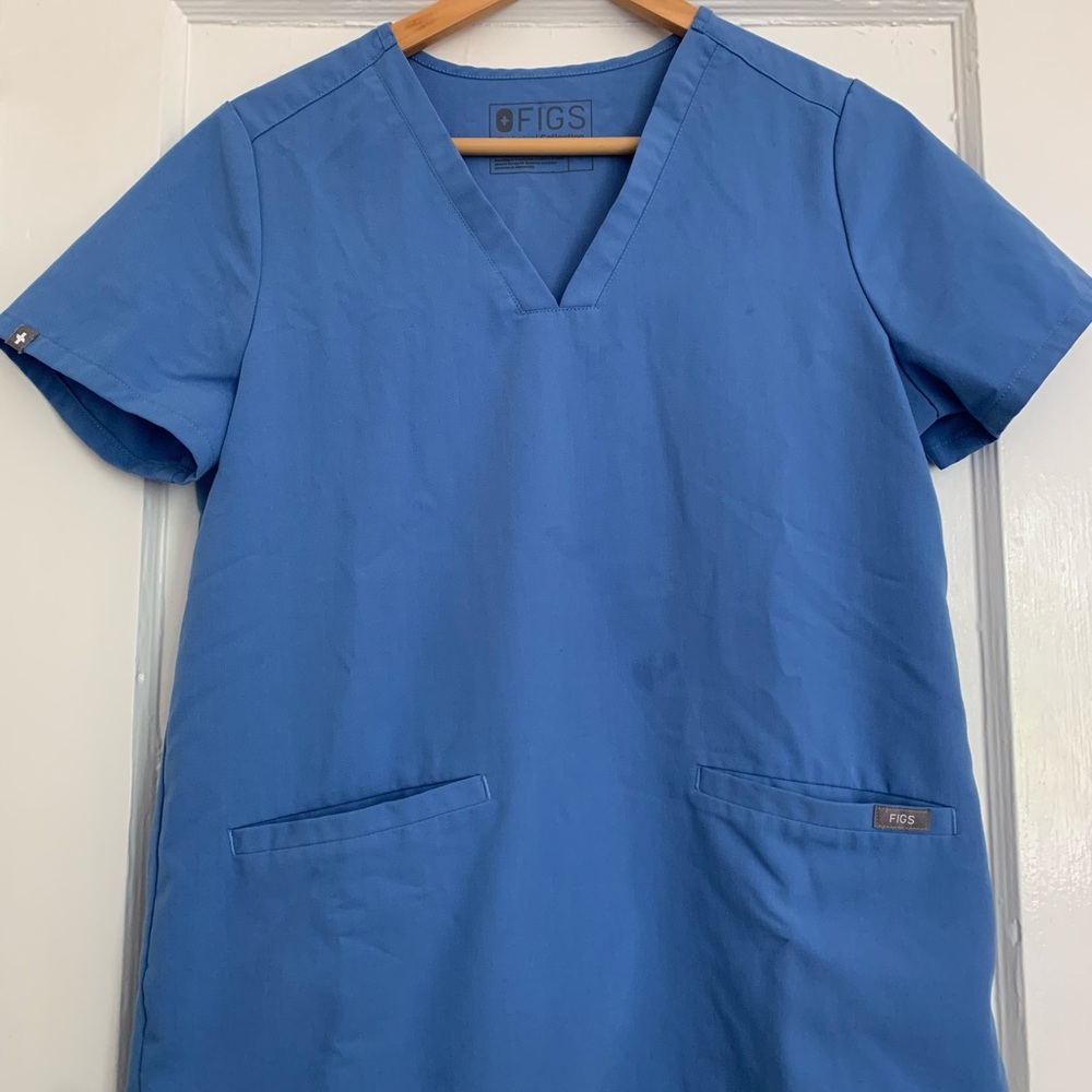 Figs Ceil 3 Pocket Scrub Top, Small